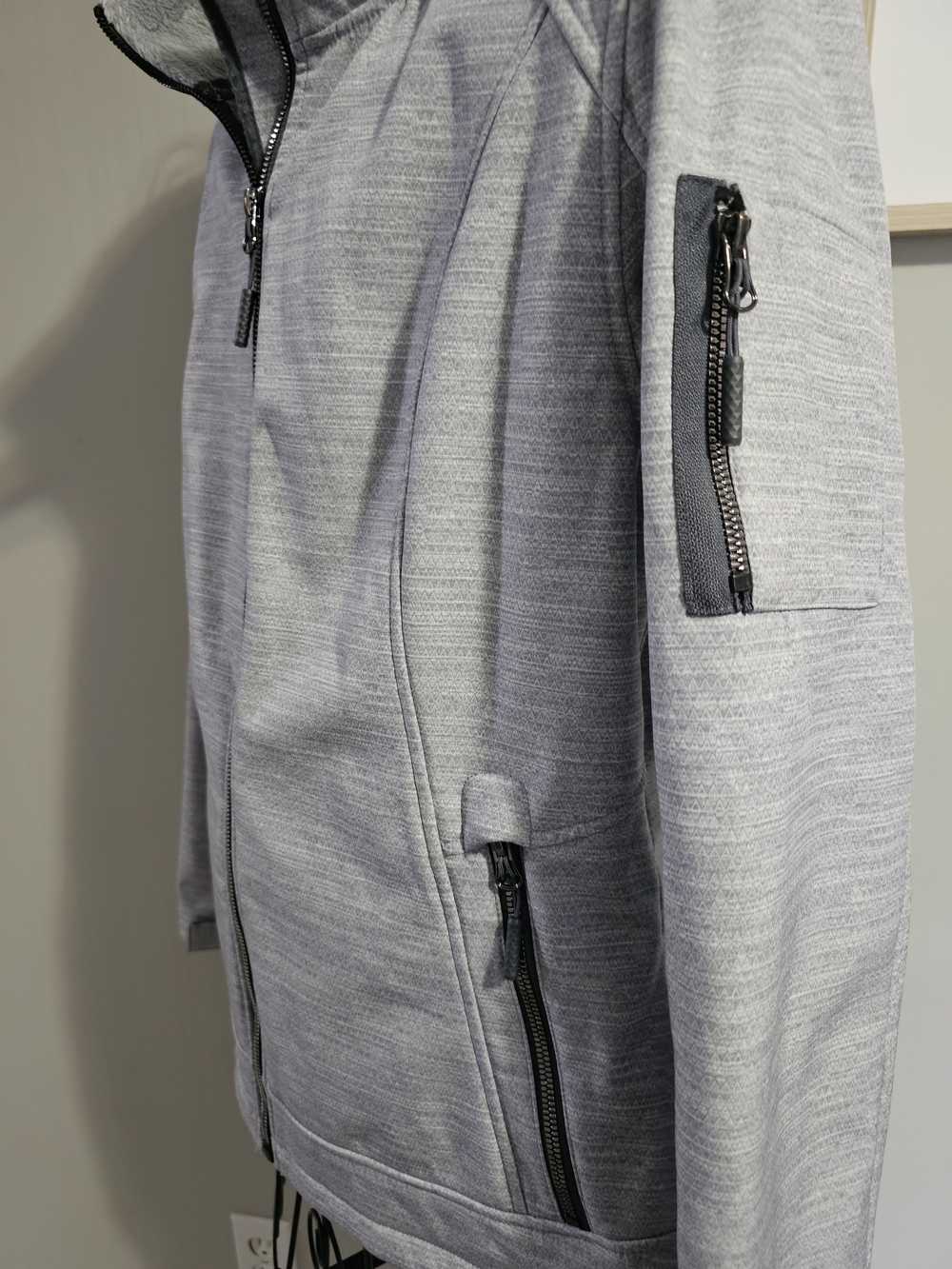 Free Country Women's Heather Gray Hooded Performance Jacket - Picture 3 of 9